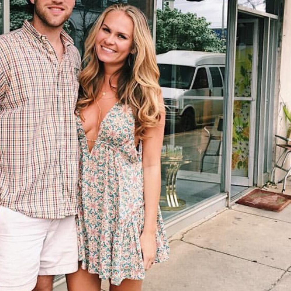 V-Neck Floral Sundress